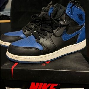 Nike Black and Blue Sneakers
